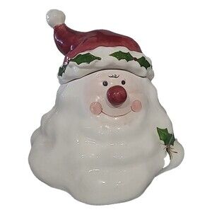 Laurie Gates Santa Bust Cookie Jar The Cellar Christmas Twilight Collection